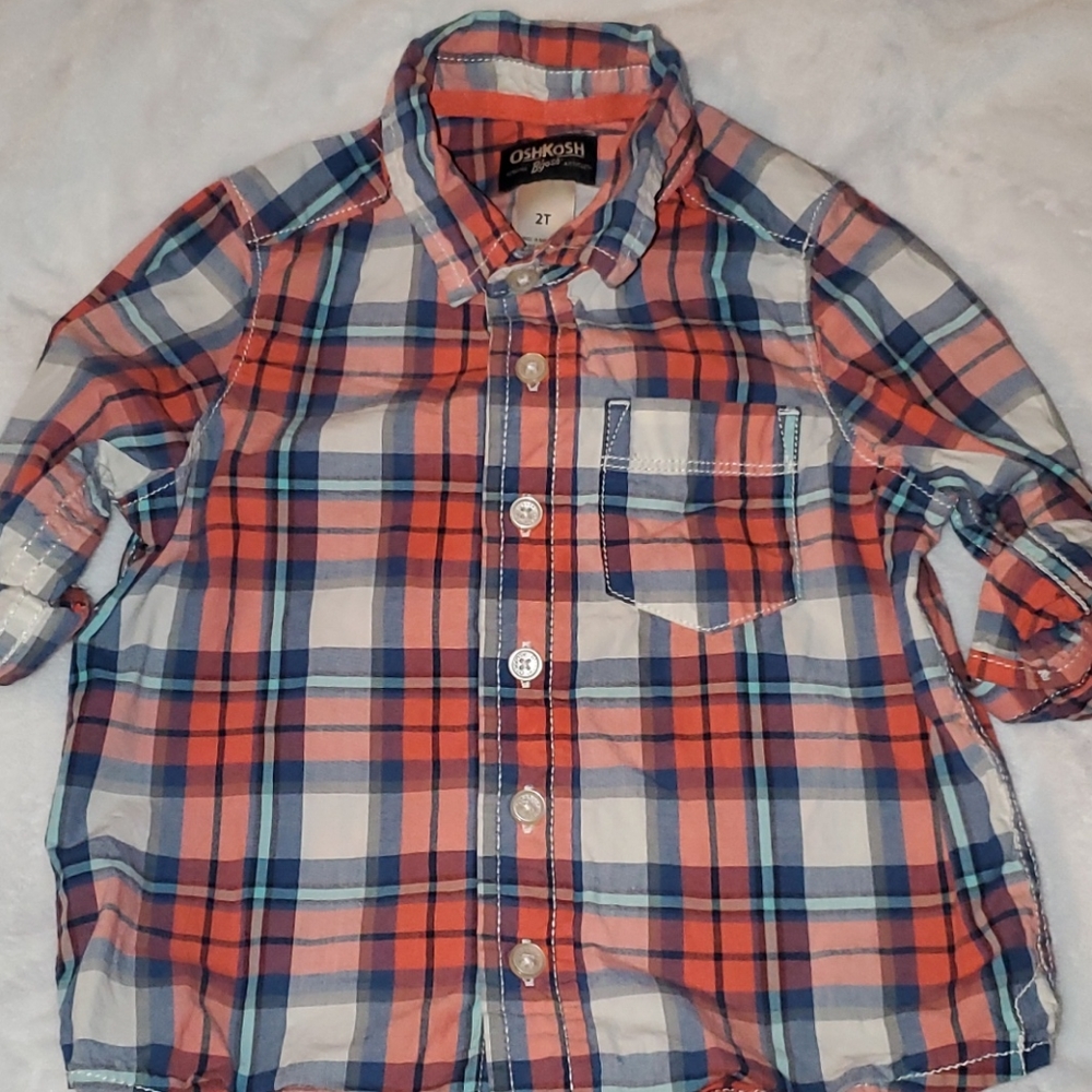 2t button down shirt